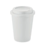 Doppelwandiger Becher PP 300ml Weiß als Werbeartikel mit Logodruck