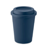 Doppelwandiger Becher PP 300ml Blau als Werbeartikel mit Logodruck