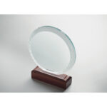 Runder Pokal Kristallglas, Detailaufnahme des Materials