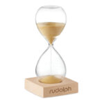 Sanduhr 5 min mit markiertem Druckbereich für Ihr Logo