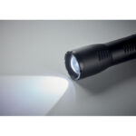Kleine LED-Taschenlampe Alu, Detailaufnahme des Materials