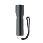 Kleine LED-Taschenlampe Alu, geöffnet dargestellt