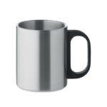 Doppelwandiger Becher 300 ml Silber als Werbeartikel mit Logodruck