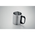 Doppelwandiger Becher 300 ml Silber, Detailaufnahme des Materials