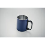 Doppelwandiger Becher 300 ml Blau, Seitenansicht