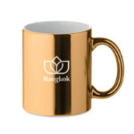 Keramikbecher metallic 300 ml mit markiertem Druckbereich für Ihr Logo