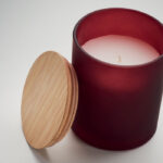 Kerze im Glas 200 g Rot, Detailaufnahme des Materials