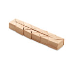 Holzpuzzle/Gehirnjogging, Seitenansicht