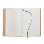 DIN A5 Notizbuch Blau, geöffnet dargestellt
