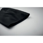 Unisex-Beanie Baumwolle Schwarz, Detailaufnahme des Materials