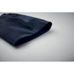 Unisex-Beanie Baumwolle Blau, Detailaufnahme des Materials