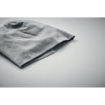 Unisex-Beanie Baumwolle Grau, Detailaufnahme des Materials