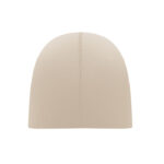 Unisex-Beanie Baumwolle Braun, geöffnet dargestellt