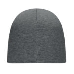 Unisex-Beanie Baumwolle Grau, Seitenansicht