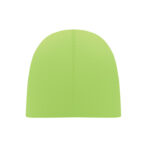 Unisex-Beanie Baumwolle Gruen, geöffnet dargestellt