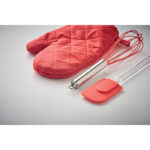 Backzubehör-Set, Detailaufnahme des Materials