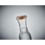 Karaffe aus recyceltem Glas 1L, Detailaufnahme des Materials