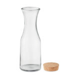 Karaffe aus recyceltem Glas 1L von oben