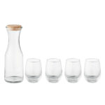 Set aus recyceltem Glas, Seitenansicht