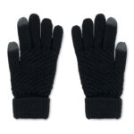 Touchscreen Handschuhe RPET Schwarz, Seitenansicht