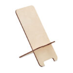 Smartphone Halter Kiefernholz von oben