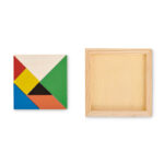 Tangram-Puzzle Holz, Rückansicht