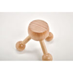 Massagegerät aus Holz, Detailaufnahme des Materials