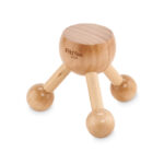 Massagegerät aus Holz mit markiertem Druckbereich für Ihr Logo
