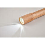 COB Taschenlampe aus Holz, Detailaufnahme des Materials