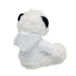 Plüsch-Panda mit Hoody, Seitenansicht