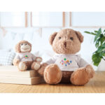 Plüsch-Affe mit Hoody mit markiertem Druckbereich für Ihr Logo