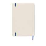DIN A5 Notizbuch Milchkarton Blau, Rückansicht