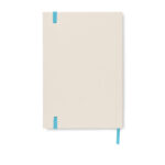 DIN A5 Notizbuch Milchkarton Blau, Rückansicht