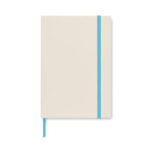 DIN A5 Notizbuch Milchkarton Blau, Seitenansicht