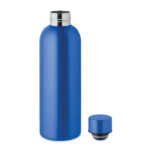 Trinkflasche Edelstahl 500 ml Blau, Seitenansicht