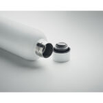 Trinkflasche Edelstahl 500 ml Weiß, Detailaufnahme des Materials