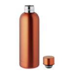 Trinkflasche Edelstahl 500 ml Orange, Seitenansicht