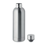 Trinkflasche Edelstahl 500 ml Silber, Seitenansicht
