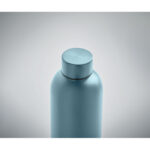 Trinkflasche Edelstahl 500 ml Blau, Rückansicht