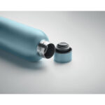 Trinkflasche Edelstahl 500 ml Blau, Seitenansicht