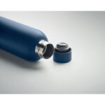 Trinkflasche Edelstahl 500 ml Blau, Seitenansicht
