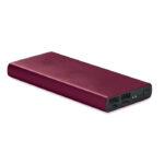 Powerbank 10000 mAh Rot als Werbeartikel mit Logodruck