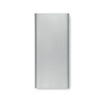 Powerbank 10000 mAh Silber, Rückansicht