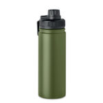 Doppelwandige Flasche 500 ml Gruen als Werbeartikel mit Logodruck