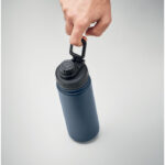 Doppelwandige Flasche 500 ml Blau, Detailaufnahme des Materials