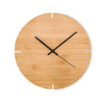 Wanduhr Bambus als Werbeartikel mit Logodruck