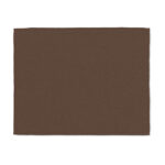 RPET-Flanell Fleece-Decke Braun, Seitenansicht