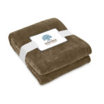 RPET-Flanell Fleece-Decke – Seitenansicht