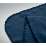 RPET-Polar Fleece-Decke Blau, Detailaufnahme des Materials