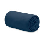 RPET-Polar Fleece-Decke Blau, Seitenansicht